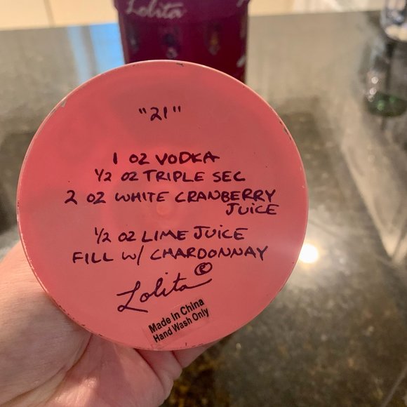 21ST BIRTHDAY HAND-PAINTED WINE GLASS, 15 OZ. - Picture 7 of 10